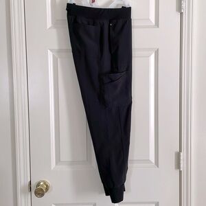 Iflex 5 pocket black jogger scrub pants